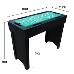 Acheter SOKKER Table de casino 6 en 1- 114 x 51.5 x 90 cm-LuckyVegas