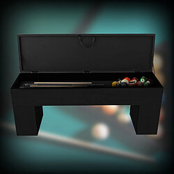Acheter Sokker Banc de billard avec rangement - Noir