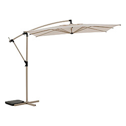Hesperide Parasol déporté carré MANOA - L. 250 x l. 250 cm - Argile et blé Hespéride - Parasol déporté carré MANOA - L. 250 x l. 250 cm - Argile et blé - Design