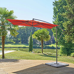 Hesperide Parasol déporté carré MANOA - L. 250 x l. 250 cm - Ambre
