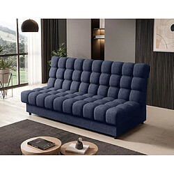 Bestmobilier Ezra - Canapé convertible clic-clac 3 places - Bleu