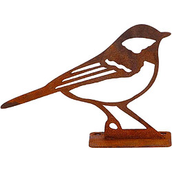 Acheter Esschert Design Mésange acier effet rouillé