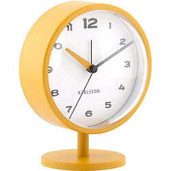 Karlsson Brisk Dome - Réveil à poser jaune