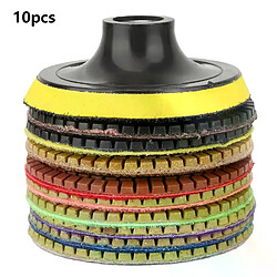 Kit disques abrasifs diamant meuleuse - 10 pièces