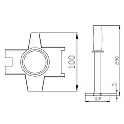 Clé à ergots ouvre-fût pétrole - 100 mm