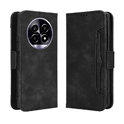 Étui GANGXUN pour Oppo Realme 13 Pro 5G - Noir Coque portefeuille avec fentes pour cartes - Lanière amovible - Support ajustable