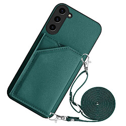 Samsung Galaxy S23 Fe Étui Vert Coque portefeuille magnétique - Cuir PU - Fentes pour cartes - Protection appareil photo - Élégant