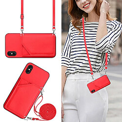 Avis Étui Foxdock pour IPhone Xs - Rouge