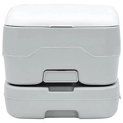 Avis VIDAXL Toilette Portable - Grise/Blanche 10L