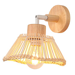 Stoex Applique murale en bambou rétro