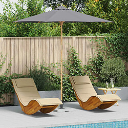 Vidaxl Parasol de terrasse - Gris foncé