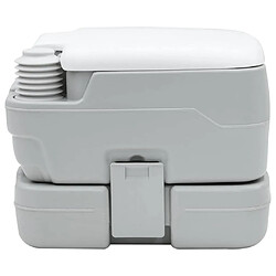 Acheter VIDAXL Toilette Portable - Grise/Blanche 10L