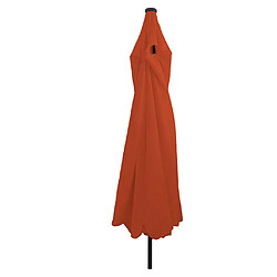 Vidaxl Parasol de jardin LED Terracotta