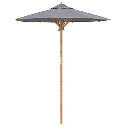 Vidaxl Parasol extérieur - Gris foncé