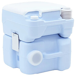 Avis VIDAXL Lampe de Toilette Portable 20L - Bleue/Blanche