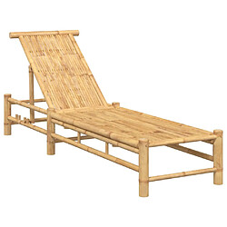Chaise longue VidaXL - Bambou