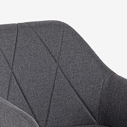 Avis Ahd Amazing Home Design AHD Chaise Rakna avec Accoudoirs - Gris Foncé