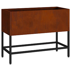 vidaXL Jardinier surélevé - Acier corten