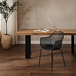 Ahd amazing home design chaise de jardin Tzura - Noir