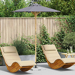 Vidaxl Parasol extérieur - Gris foncé