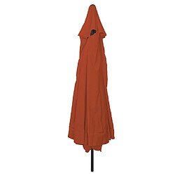 Vidaxl Parasol grand extérieur - Orange brûlé