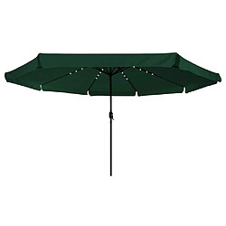 vidaXL Parasol Extérieur - 393 cm - Vert Forêt