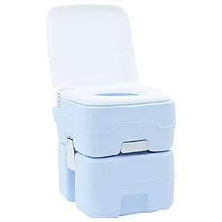 VIDAXL Lampe de Toilette Portable 20L - Bleue/Blanche