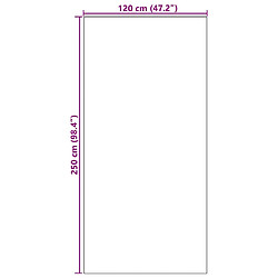 VidaXL Paillasson Rectangulaire - Crème Noir pas cher