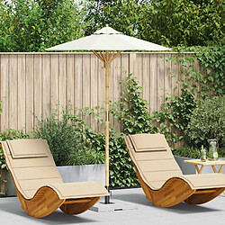 Vidaxl Parasol de terrasse - Crème