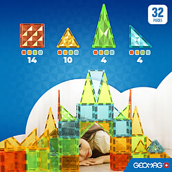 Avis Geomag Tiles Gems plaques magnétiques - 32 pièces