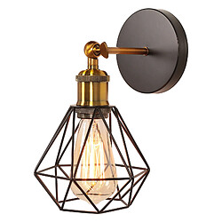 Stoex Applique Murale Réglable - Noir Applique murale rétro - Métal noir - Angle réglable - Ampoule E27 (non incluse)