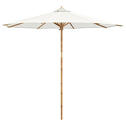 Vidaxl Parasol de Jardin Crème Blanc 270x260 cm en Bambou