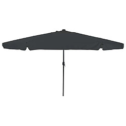 Vidaxl Parasol de Jardin avec LED ø395x245 cm - Anthracite