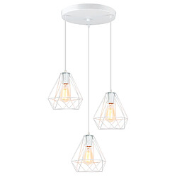 Stoex Suspension Cage À Diamants - Blanc