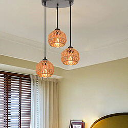 Acheter Stoex lustre suspension vintage 3 lumières - Noir