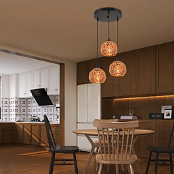 Avis Stoex lustre suspension vintage 3 lumières - Noir