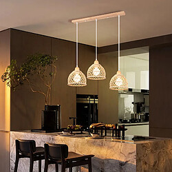 Stoex Suspension Lustre En Bambou - Vintage