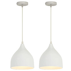 Stoex Lampe À Suspension Rétro Antique - Blanc