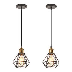 Stoex Plafonnier Rétro Double - Noir