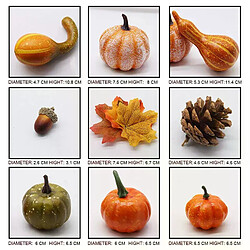 Mini courges de citrouille artificielles - Pack de 50