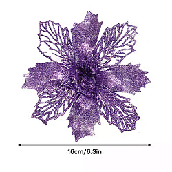 Fleurs de Noël artificielles 16 cm