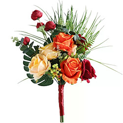 Bouquet artificiel Orange rouge