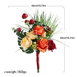 Bouquet artificiel Orange rouge