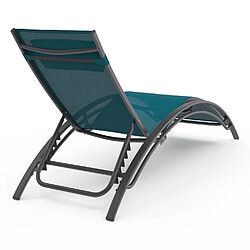 Idmarket Transats HAVANE acier gris anthracite pas cher