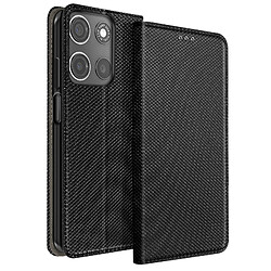 Motorola Moto G15 Étui Avizar - Noir Étui clapet porte-cartes - Simili cuir - Fermeture magnétique - Fonction support