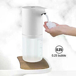 Distributeur de savon en mousse à capteur infrarouge Distributeur de savon automatique - Infrarouge - Mains libres - Design en blanc perle