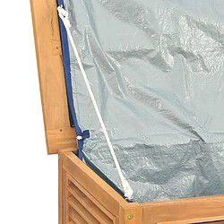 Helloshop26 Coffre de rangement jardin et sac 200 x 50 x 53 cm bois massif teck 02_0013133 pas cher