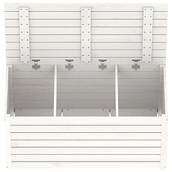 Avis Helloshop26 Boîte coffre de jardin 101 x 50,5 x 46,5 cm bois massif de pin blanc 02_0012991