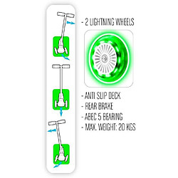 Avis STAMP Trottinette 3 roues a balance SKIDS CONTROL roues lumineuses