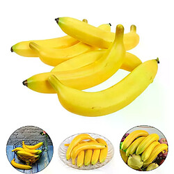 Bananes artificielles décoratives - Lot de 6